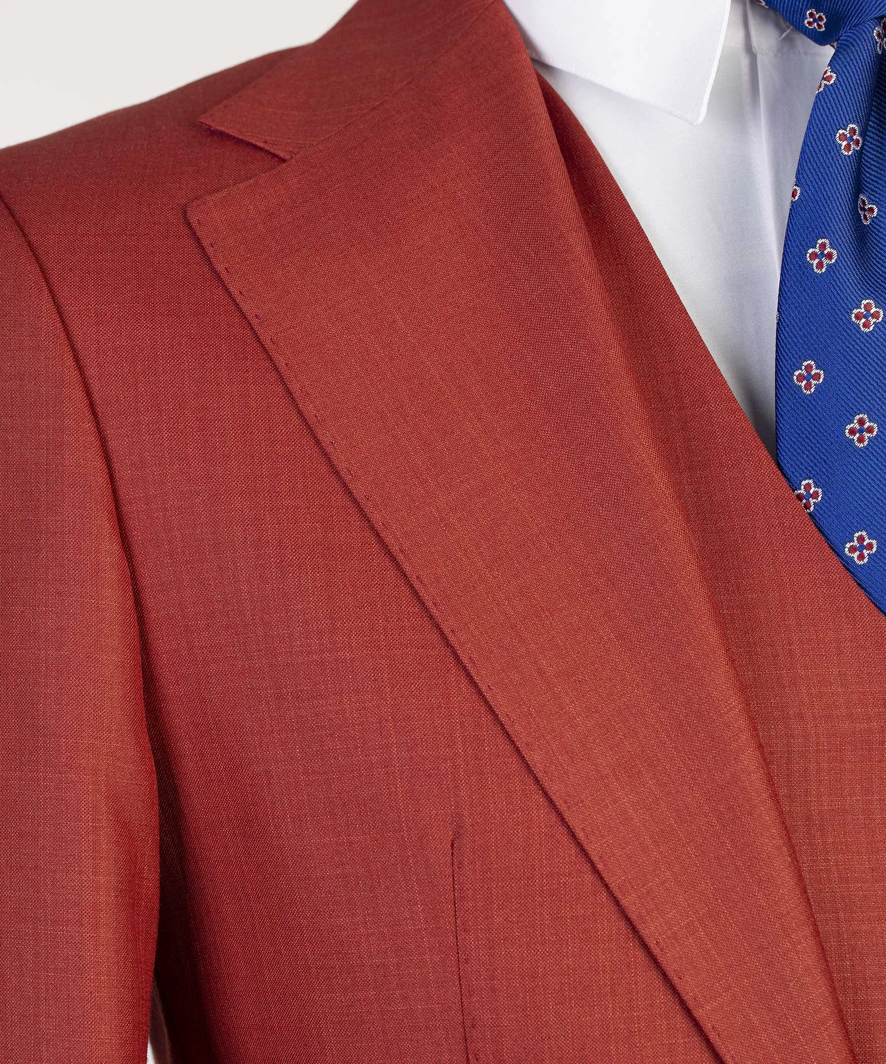 3 piece Slim Fit Red Basic Suit