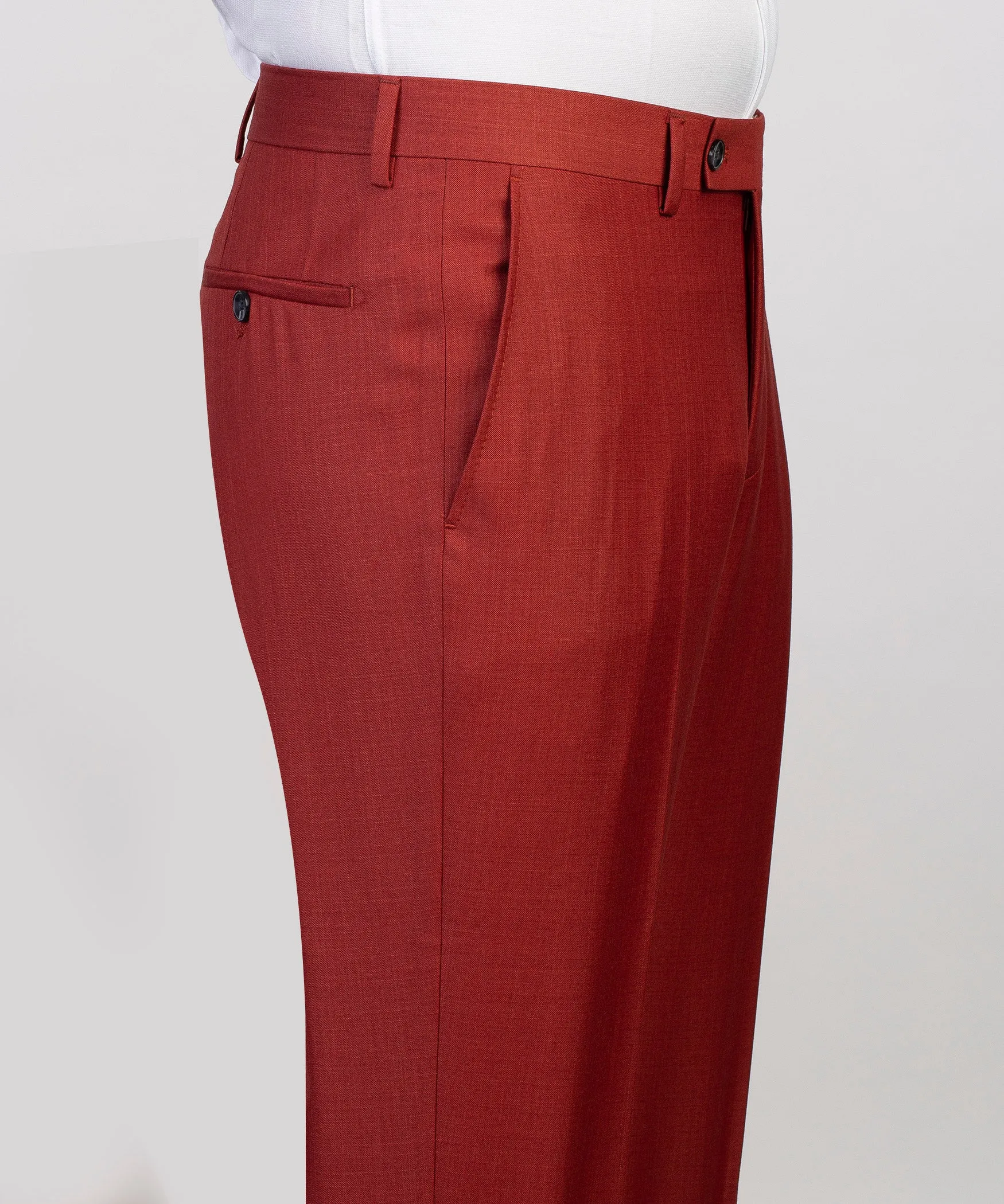3 piece Slim Fit Red Basic Suit