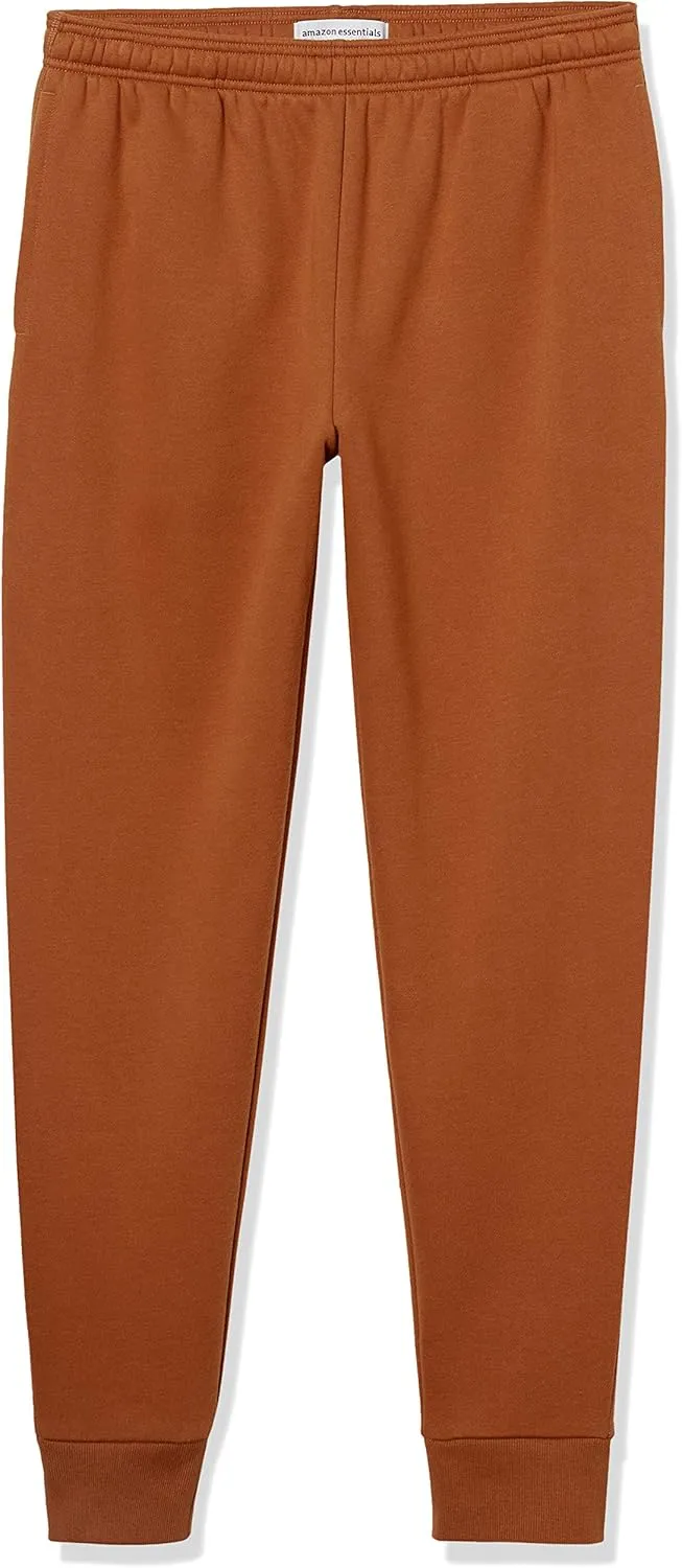 Amazon Essentials Men's Relaxed Joggers Sweatpants, Fleece, Comfortable Fit