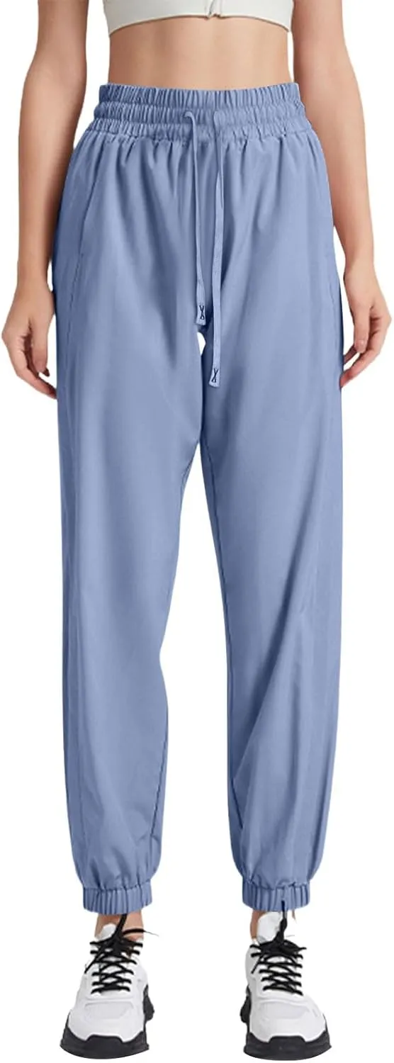 Beeswan Pants for Women Over 50 Ultra Stretch Breathable Casual Pant Quick Dry Elastic Waist Trousers with Pockets