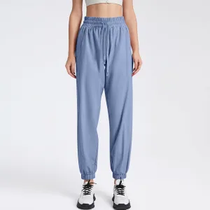 Beeswan Pants for Women Over 50 Ultra Stretch Breathable Casual Pant Quick Dry Elastic Waist Trousers with Pockets
