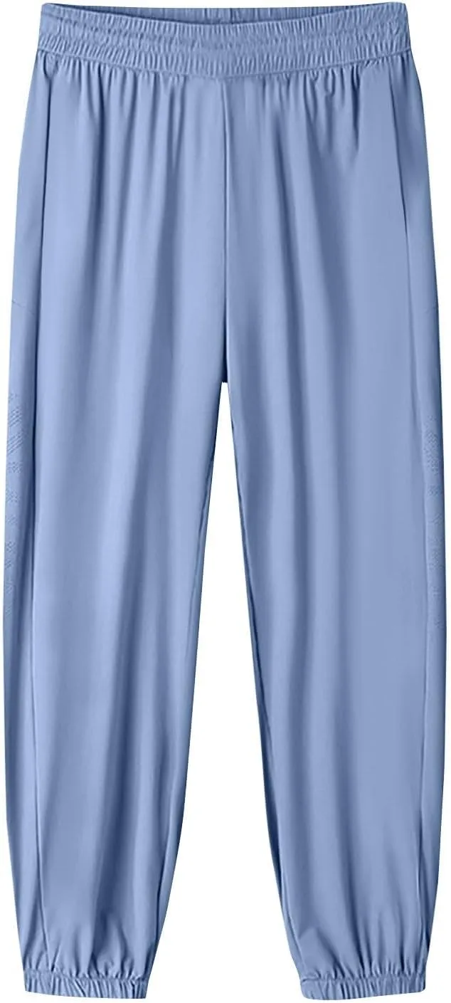 Beeswan Pants for Women Over 50 Ultra Stretch Breathable Casual Pant Quick Dry Elastic Waist Trousers with Pockets