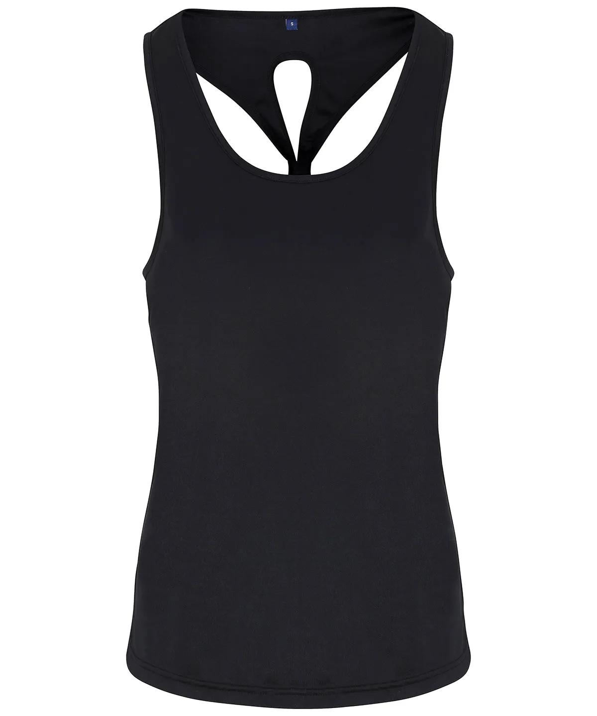 Black - Women's TriDri® yoga knot vest