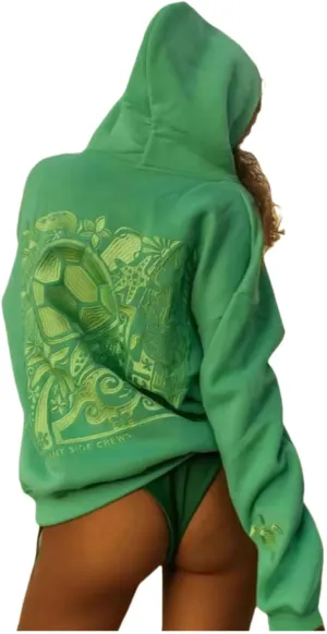 Bow Hoodie Hibiscus Women Oversized Cute Graphic Embroidered Preppy Y2K Long Sleeve Sweatshirt Pullover