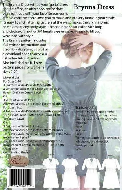 Brynna Dress Sizes 2-20 - Sew Liberated