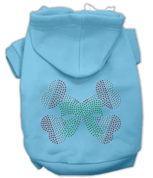 Candy Cane Crossbones Rhinestone Hoodie Baby Blue L (14)