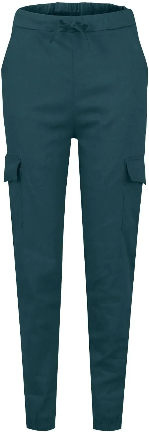Cargo Joggers for Women Drawstring Lightweight Tapered Hiking Pants Stretch Casual Baggy Cargo Pants with Pockets