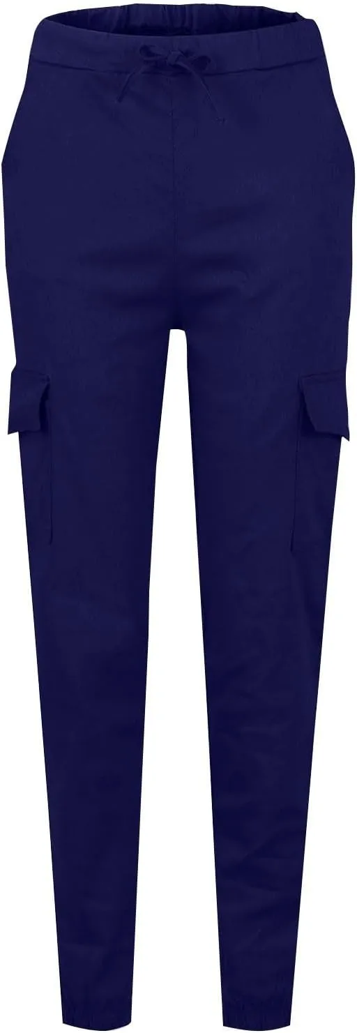 Cargo Joggers for Women Drawstring Lightweight Tapered Hiking Pants Stretch Casual Baggy Cargo Pants with Pockets