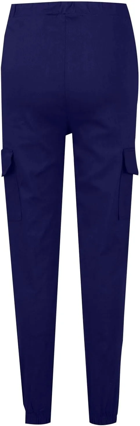 Cargo Joggers for Women Drawstring Lightweight Tapered Hiking Pants Stretch Casual Baggy Cargo Pants with Pockets