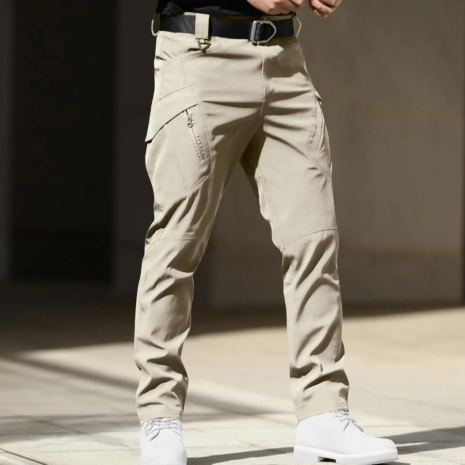 Cargo Pants for Men Slim Fit Water Resistant Tactical Pants Lightweight Hiking Work Pant Military Ripstop Cargo Pant