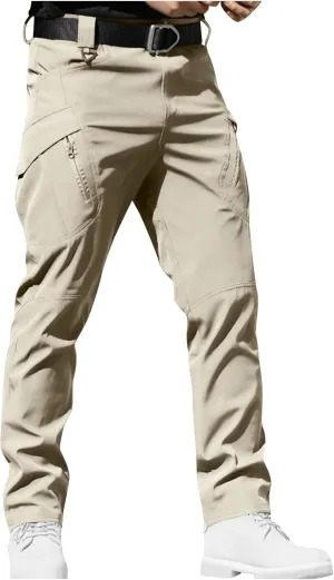 Cargo Pants for Men Slim Fit Water Resistant Tactical Pants Lightweight Hiking Work Pant Military Ripstop Cargo Pant