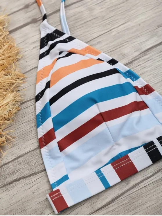 Cheap Striped Cami Bathing Suit