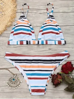 Cheap Striped Cami Bathing Suit