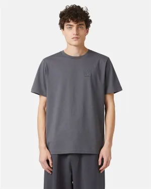 Cotton T-shirt with logo (Grey) - I24F02E63278784