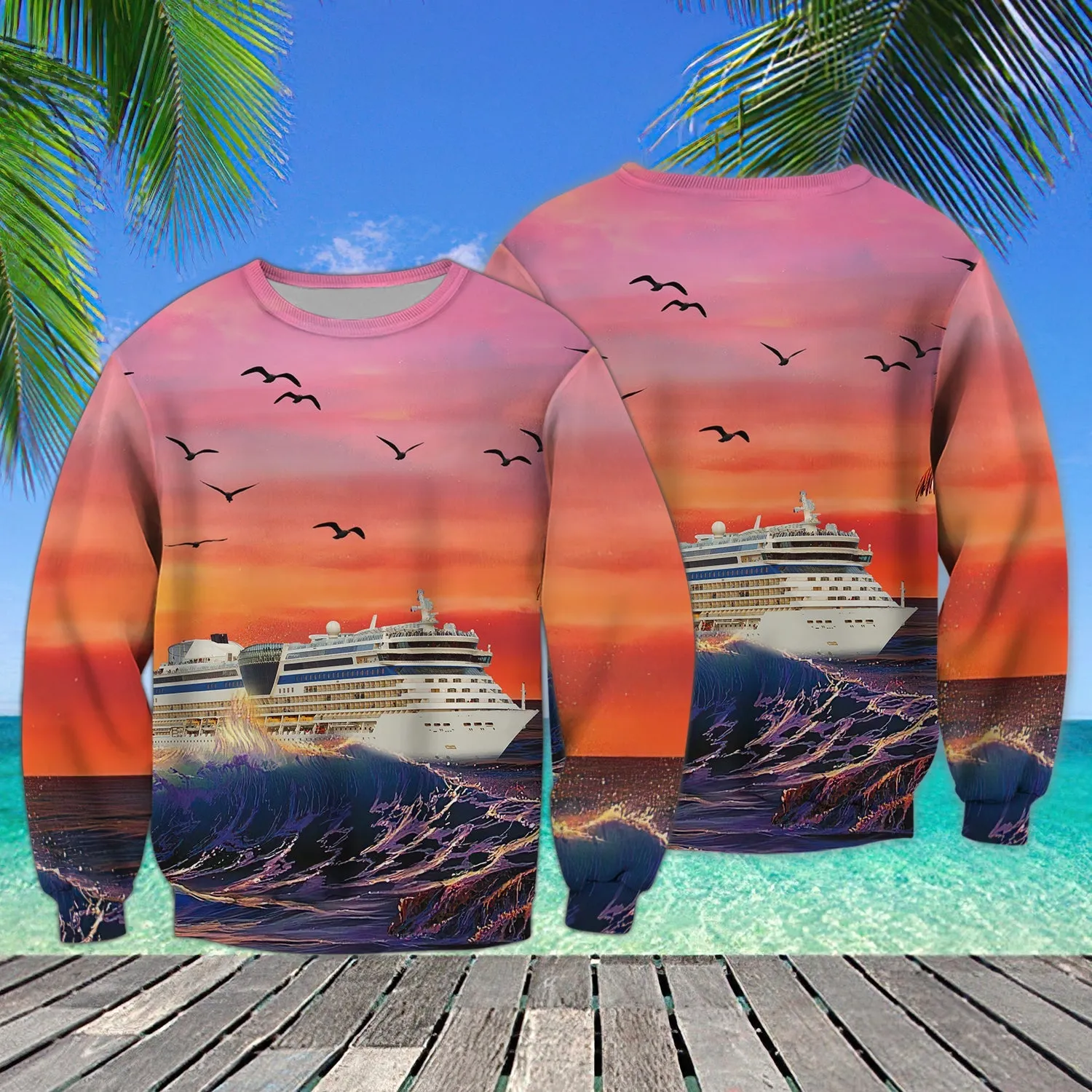 Cruise Sweatshirt For Friends, Family Cruise 3D Full Print Cruise Hoodie Sweatshirt