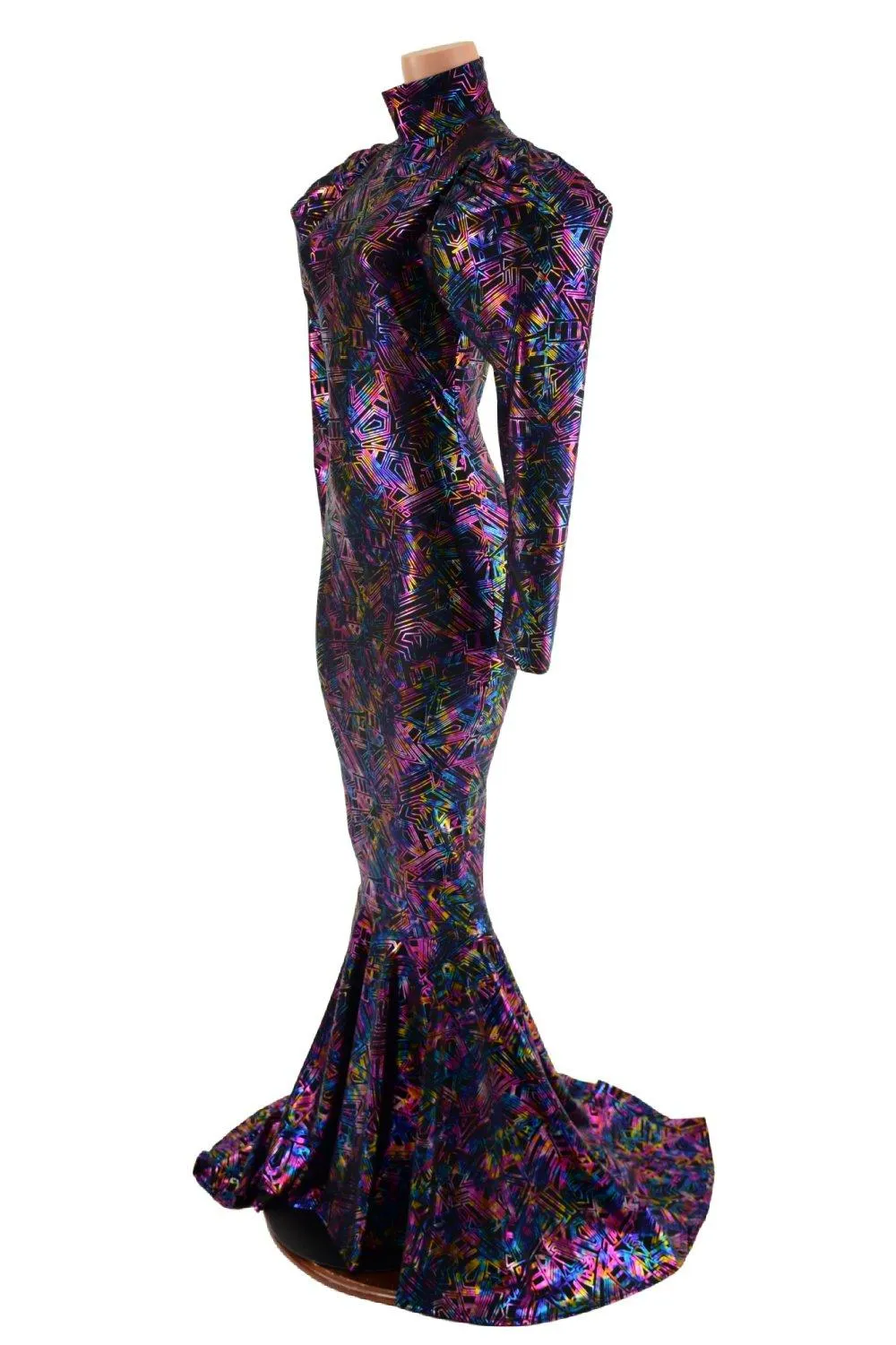 Cyberspace Puddle Train Gown
