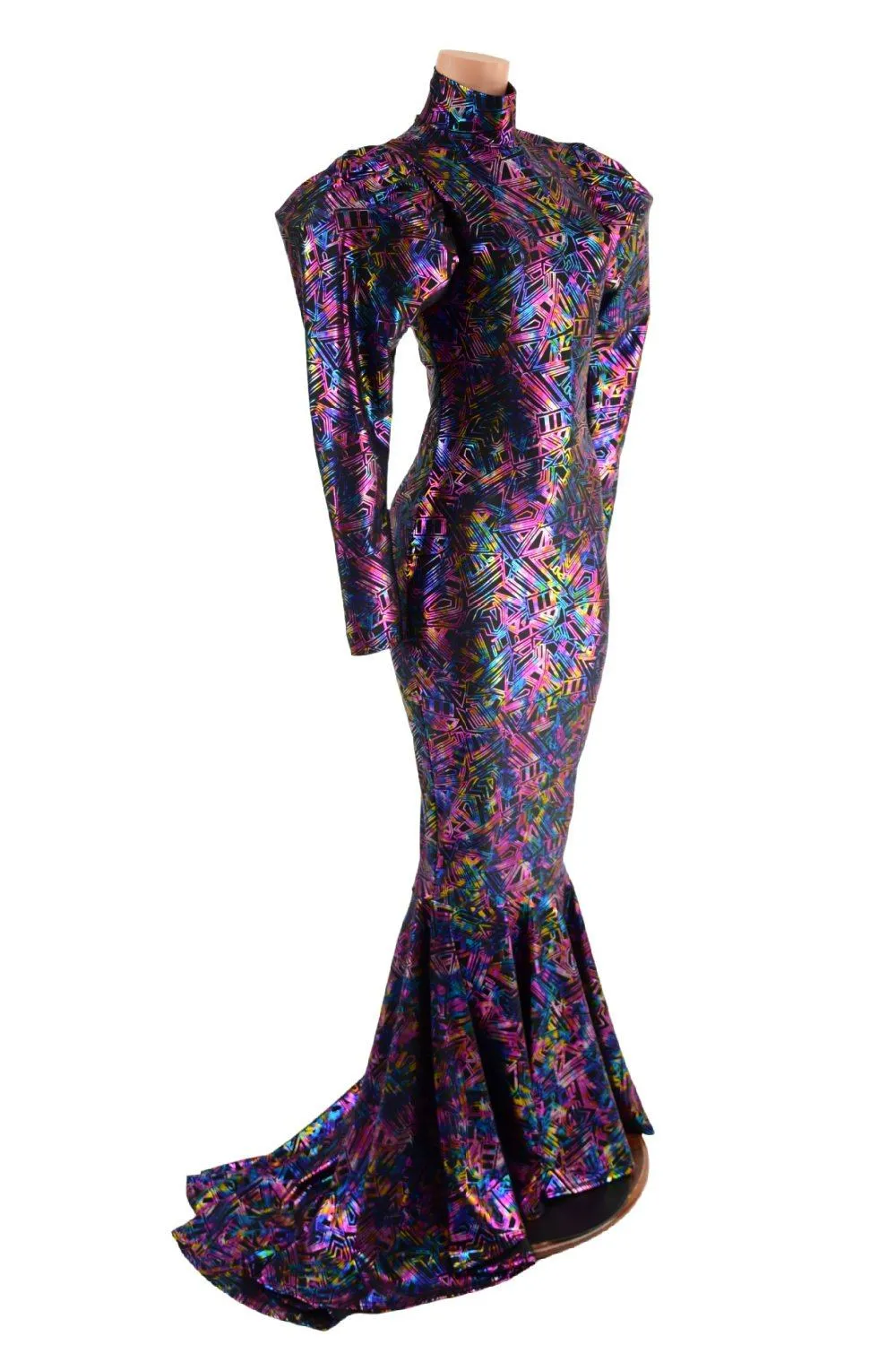 Cyberspace Puddle Train Gown