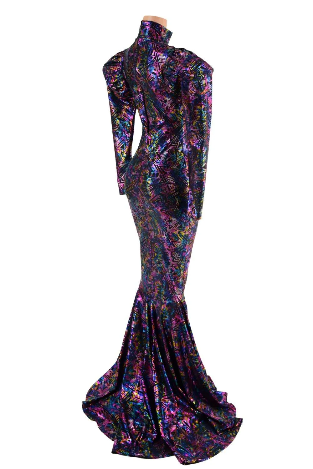 Cyberspace Puddle Train Gown