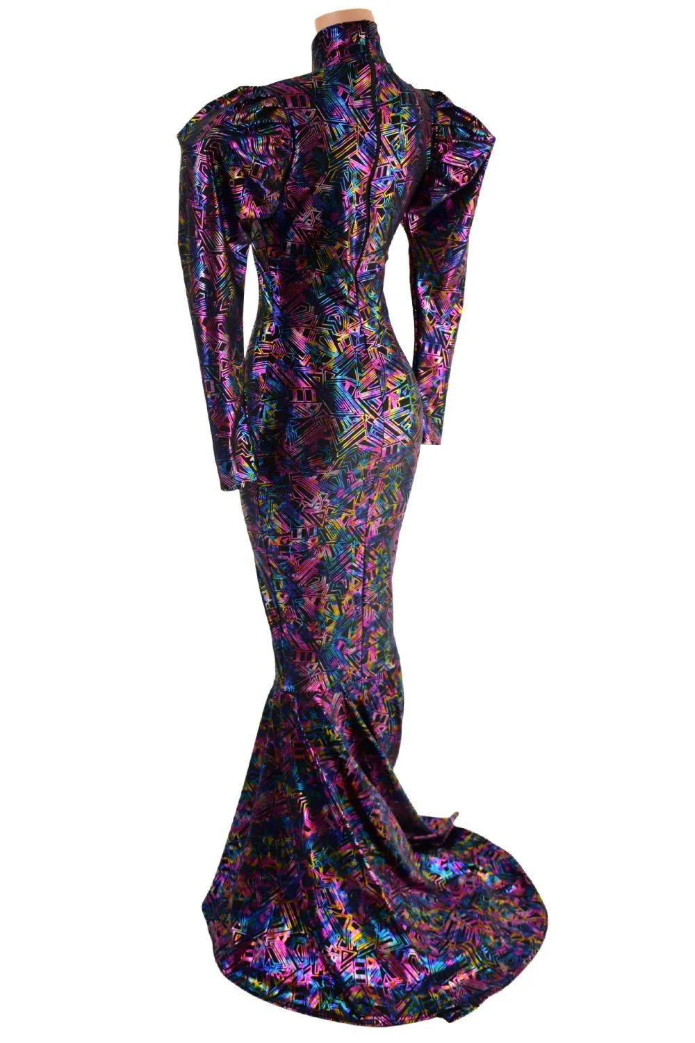 Cyberspace Puddle Train Gown