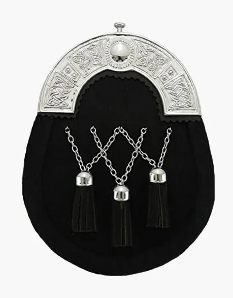 FUR SPORRAN FULL DRESS BLACK