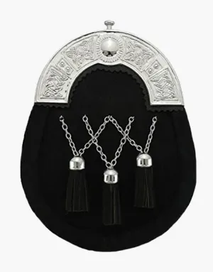 FUR SPORRAN FULL DRESS BLACK