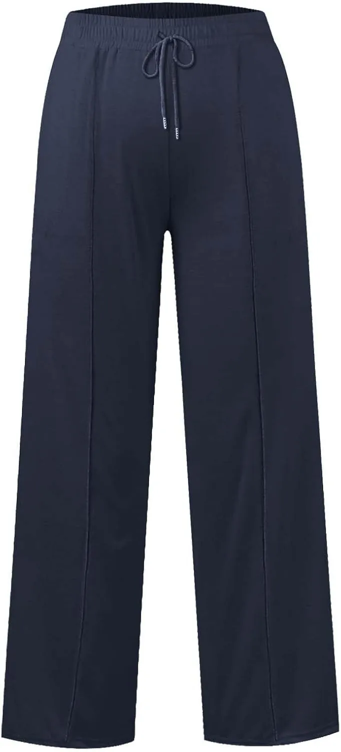 Girls Oversized Wide Leg Sweatpants Kids Baggy Straight Leg Track Pants Casual Plain Pockets Teen Straight Trousers