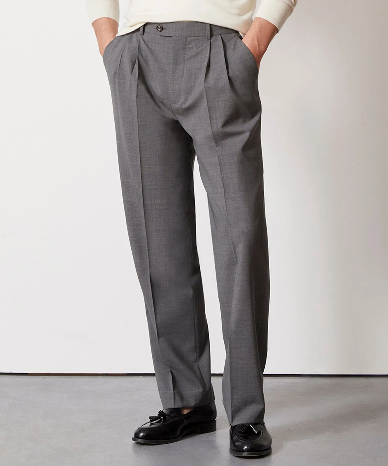 Italian Tropical Wool Wythe Suit in Grey