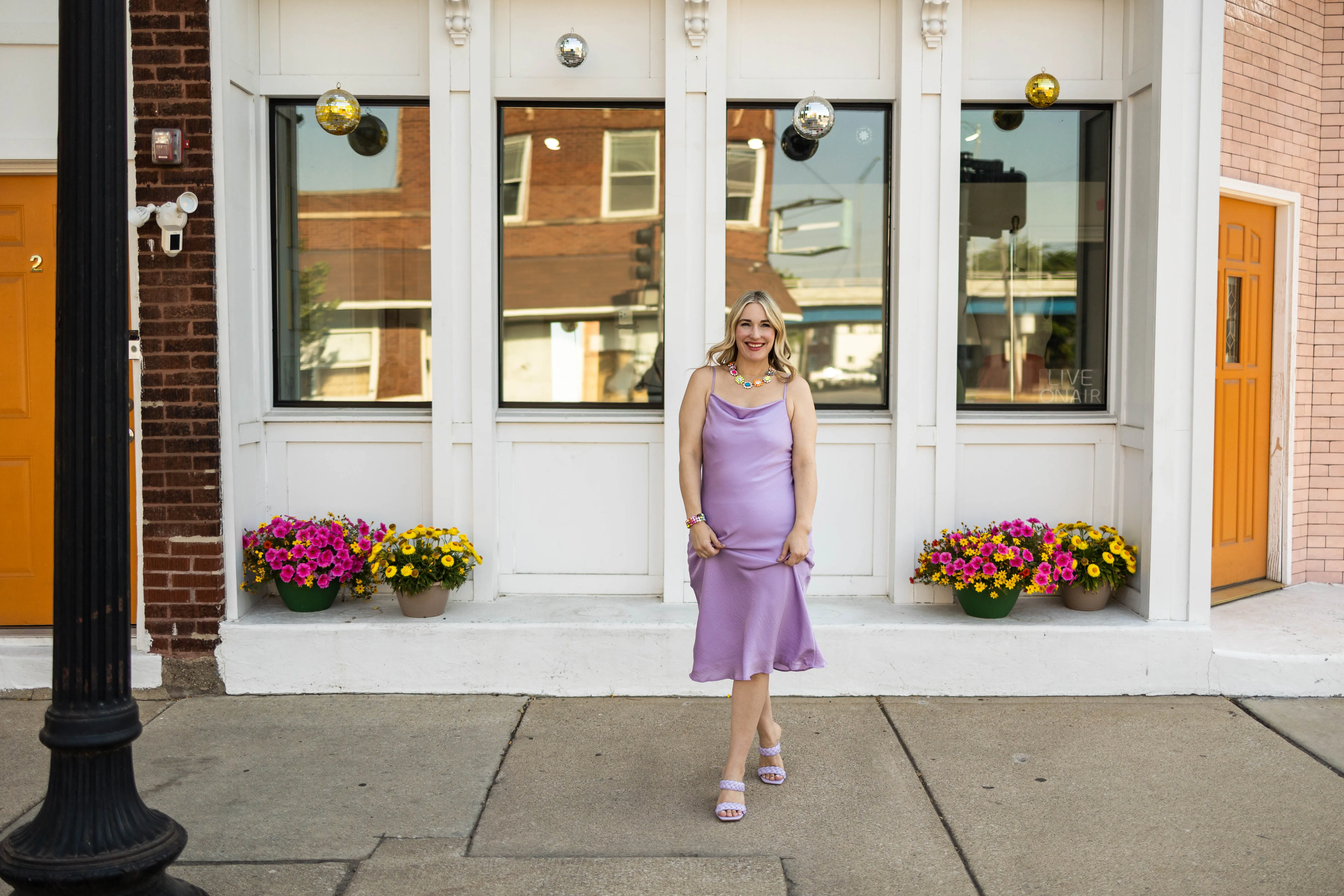 jonie dress in lilac