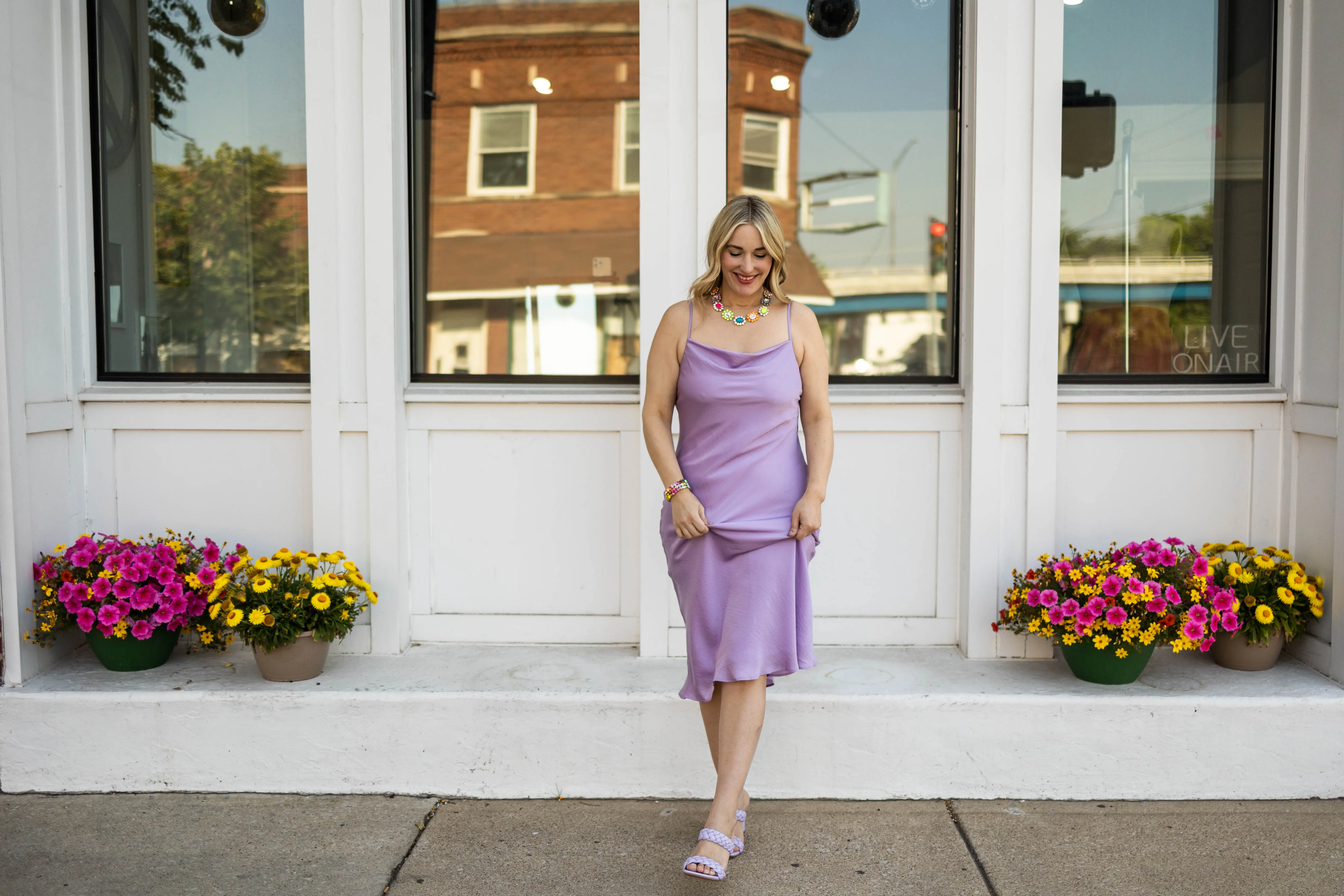 jonie dress in lilac