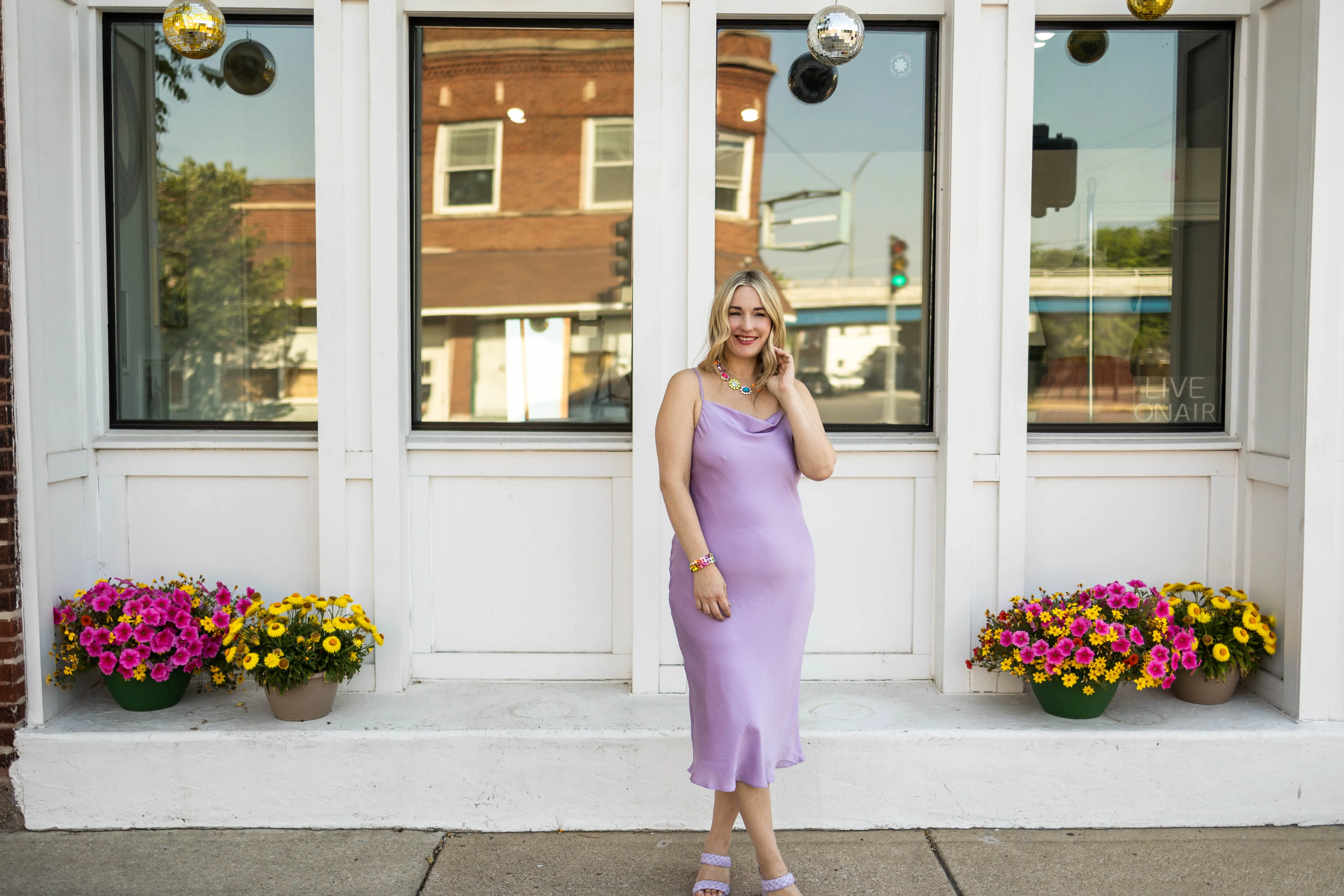jonie dress in lilac