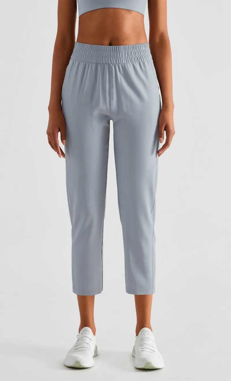 Lightweight High Waist Fitness Workout Sweatpants with Pockets - SF1041
