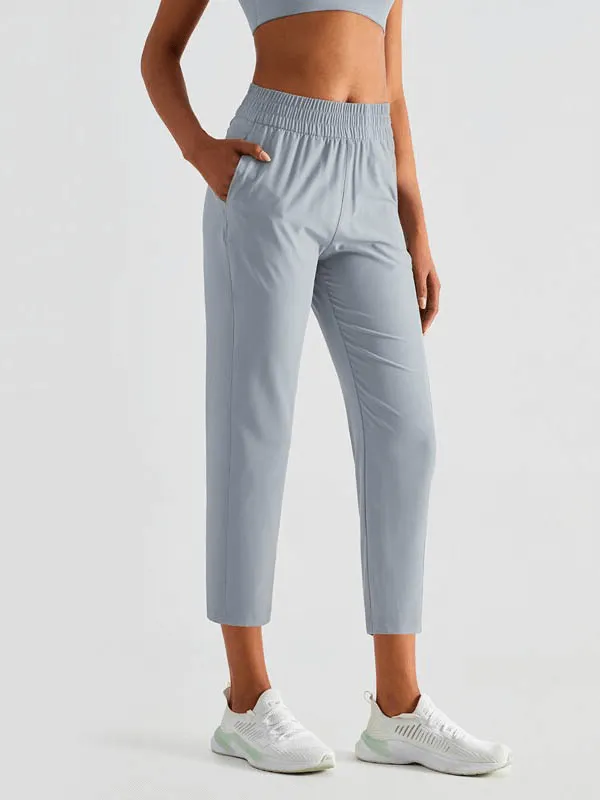Lightweight High Waist Fitness Workout Sweatpants with Pockets - SF1041