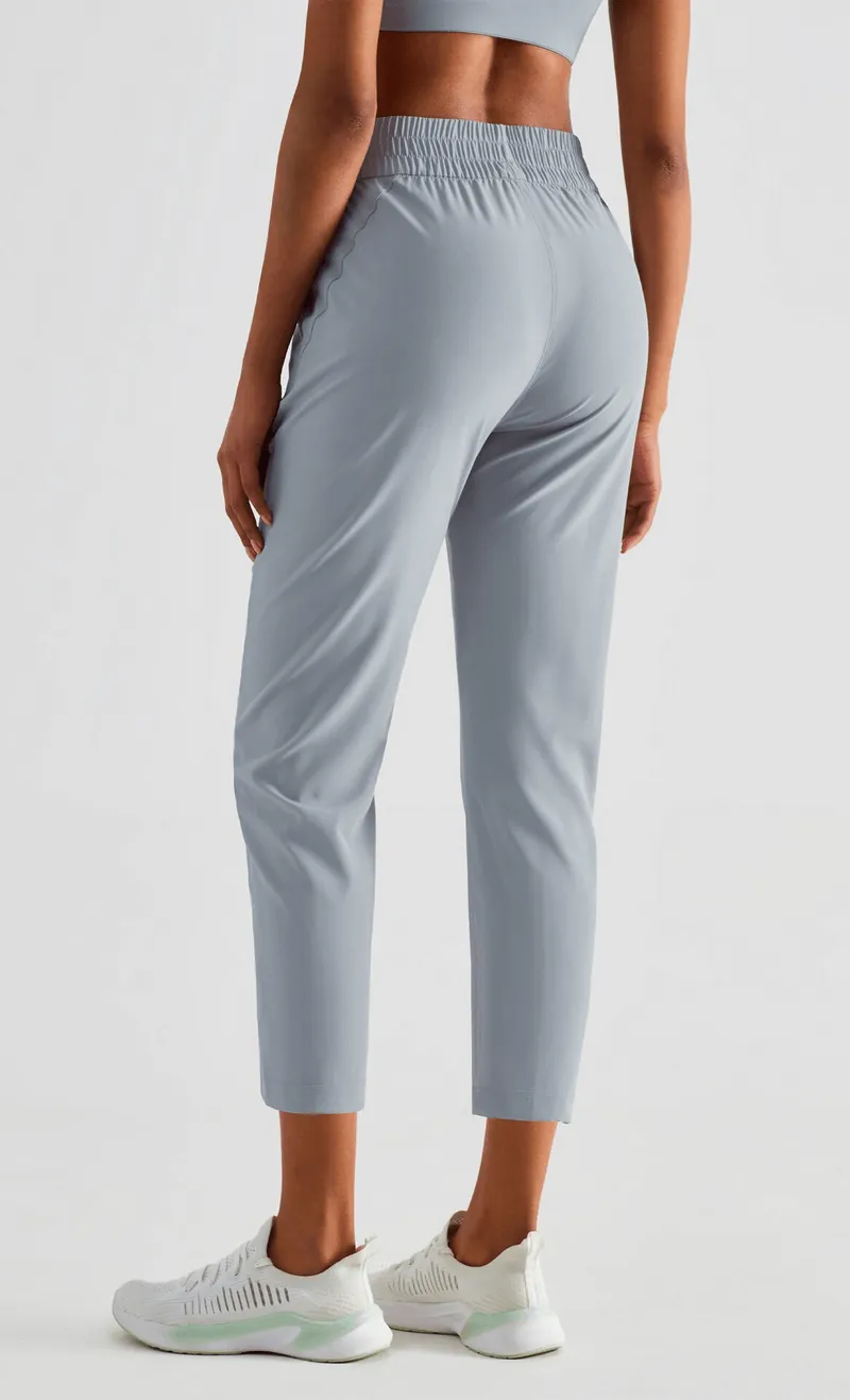 Lightweight High Waist Fitness Workout Sweatpants with Pockets - SF1041