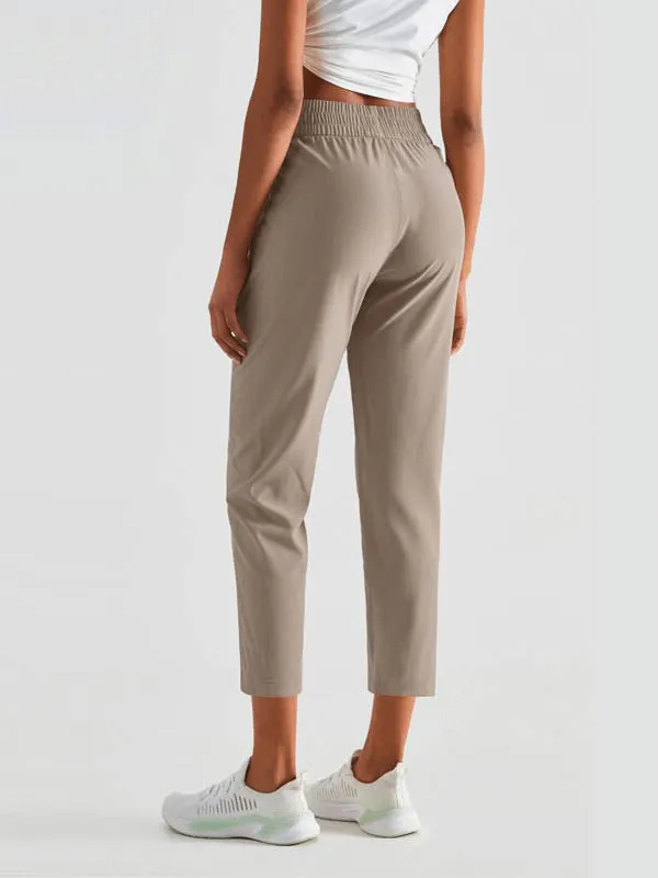Lightweight High Waist Fitness Workout Sweatpants with Pockets - SF1041