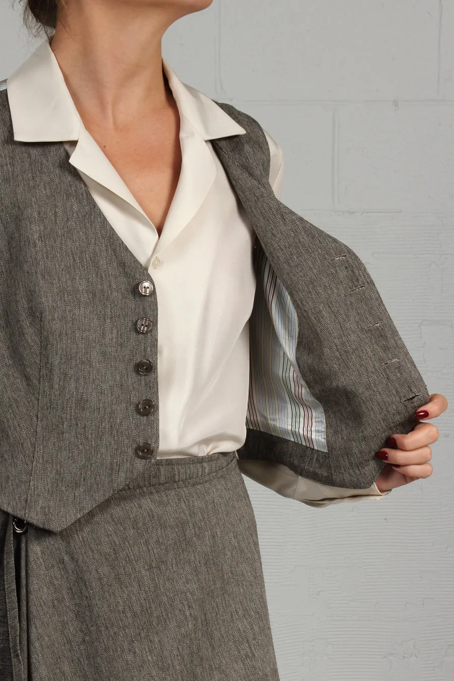 Linen Wool Rajiv Vest