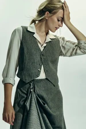 Linen Wool Rajiv Vest