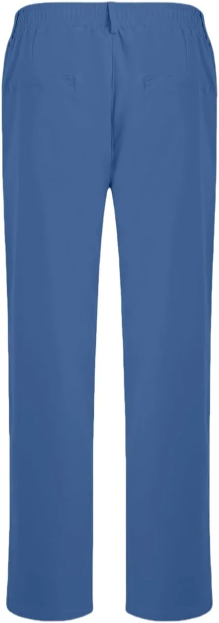Mens Golf Pants Stretch Lightweight Quick Dry Dress Pant Slim Fit Straight Work Pants Flat Front Fashion Trousers