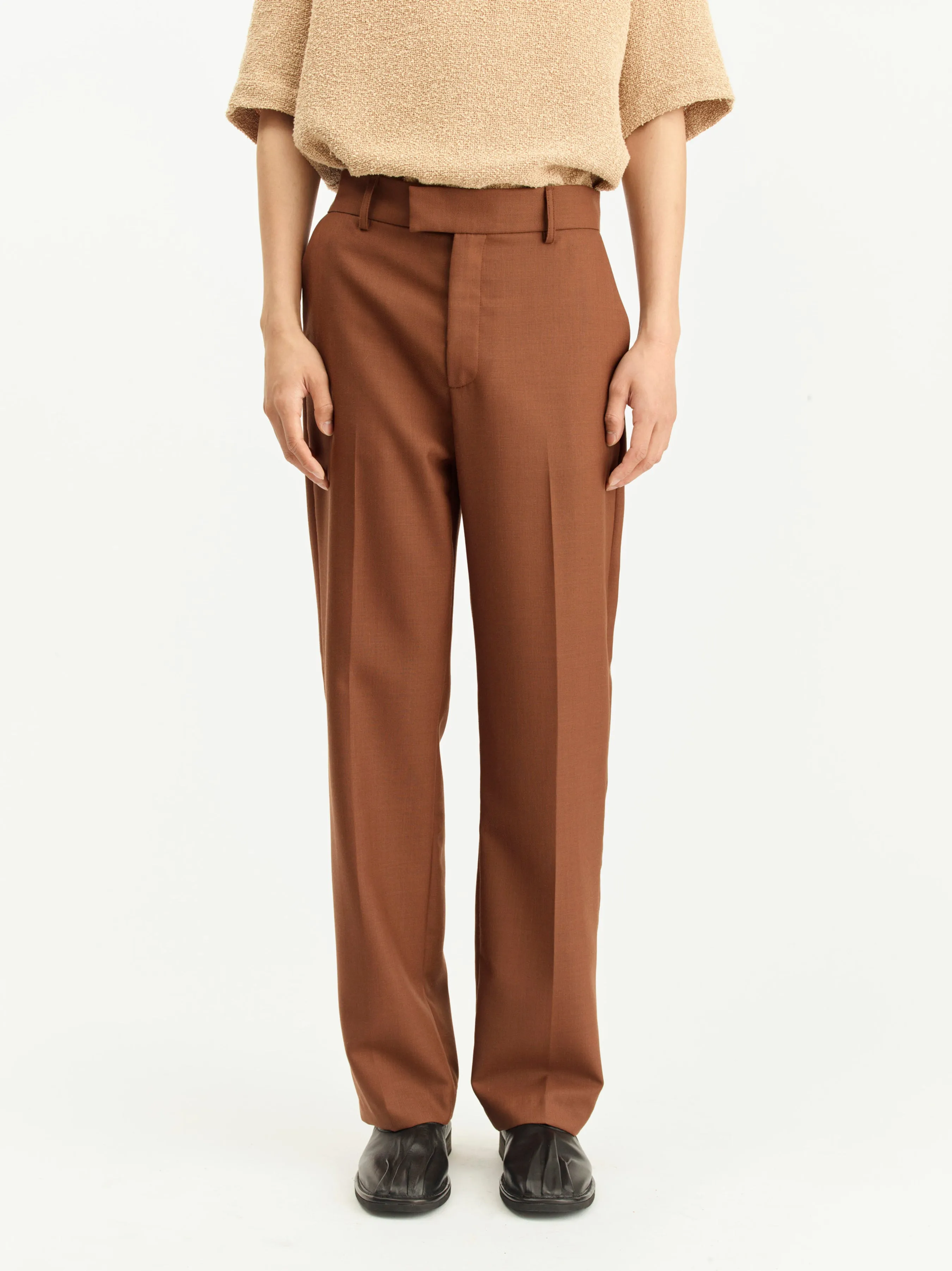 Mike Suit Trousers | Brown wool