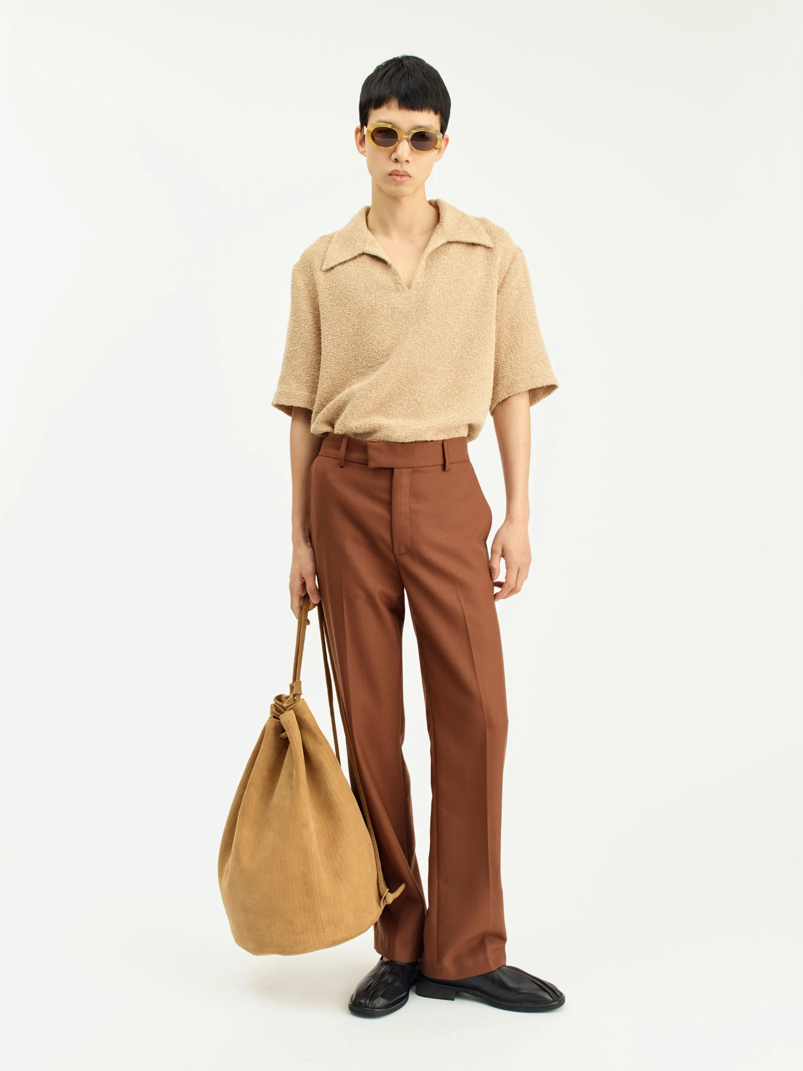 Mike Suit Trousers | Brown wool