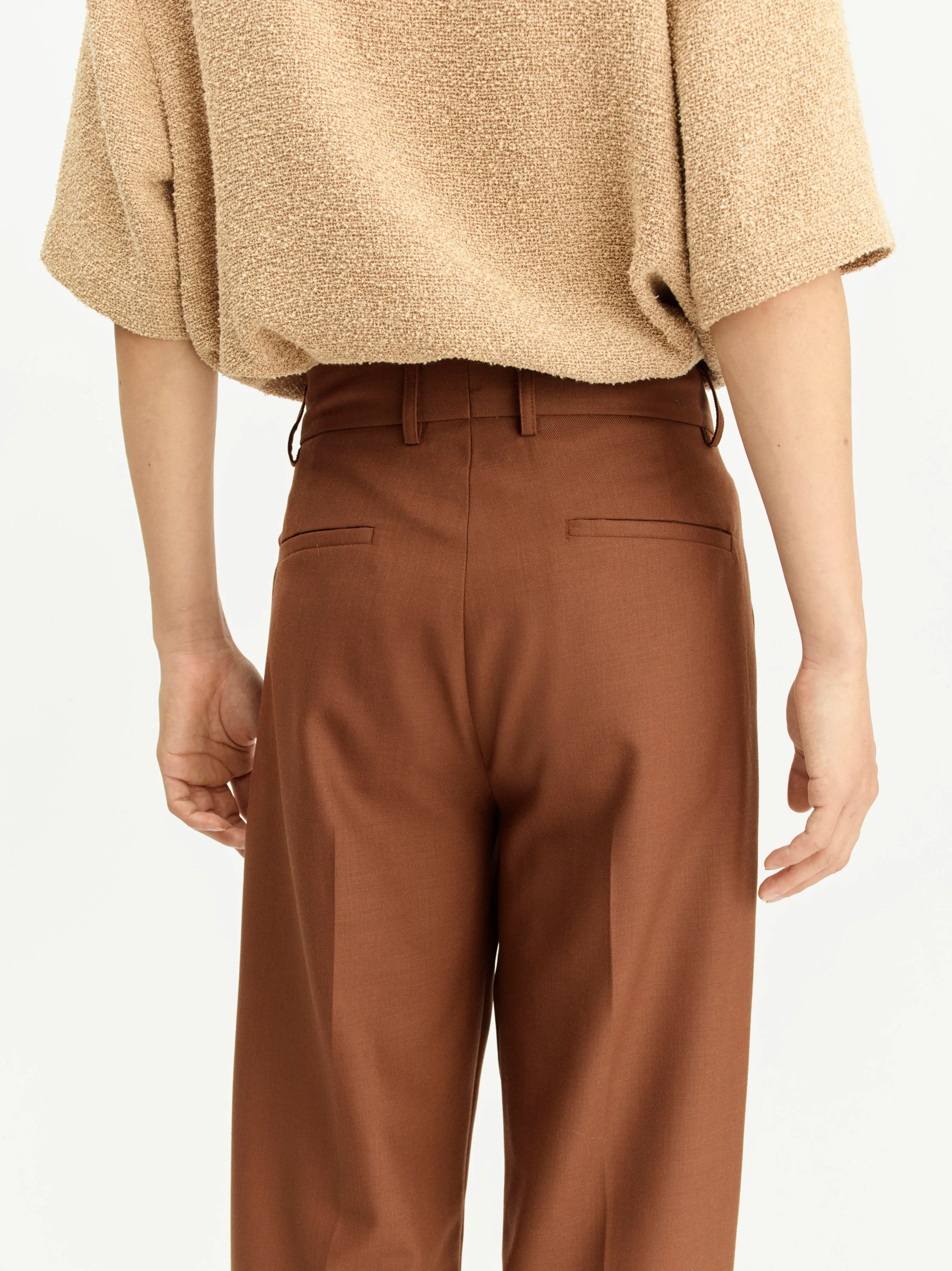 Mike Suit Trousers | Brown wool