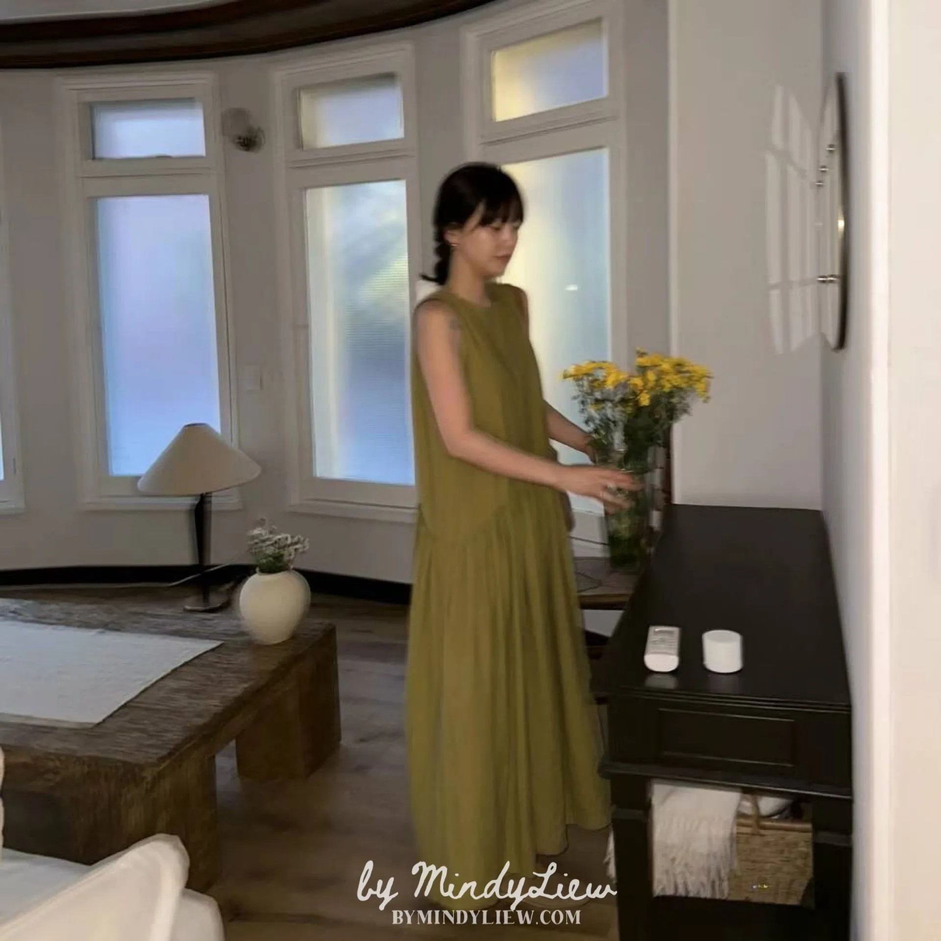 ML24559 Elegant Linen Dress