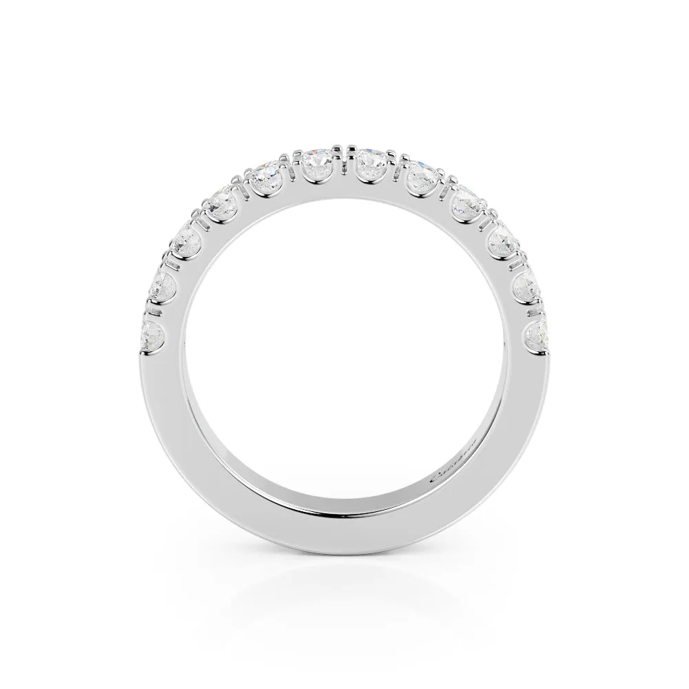 Natural Mystic Eternity Band Natural Round cut Diamond Wedding Band