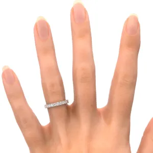 Natural Mystic Eternity Band Natural Round cut Diamond Wedding Band