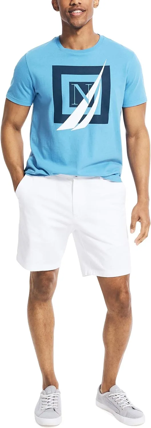 Nautica Men's Short Sleeve 100% Cotton Nautical Series Graphic Tee