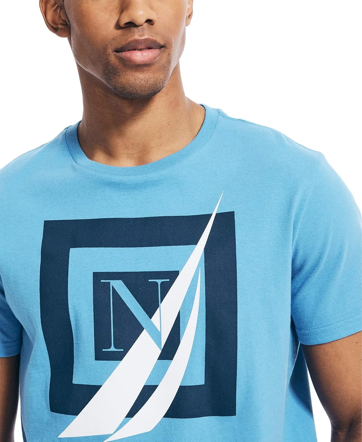 Nautica Men's Short Sleeve 100% Cotton Nautical Series Graphic Tee