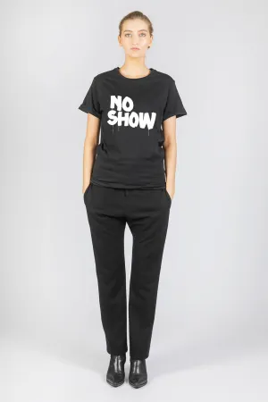 NO SHOW Black/White - Statement T-shirt