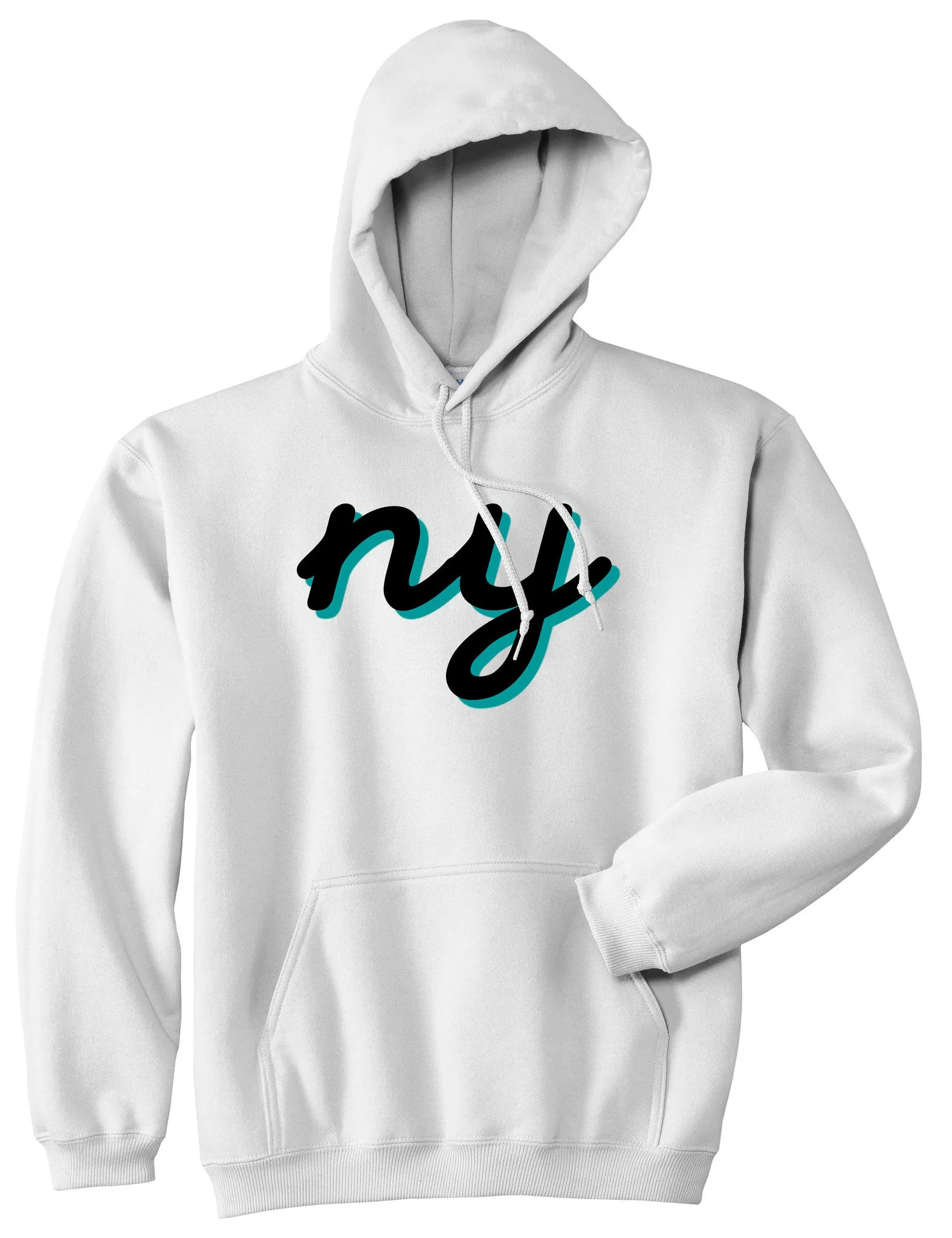 NY lower case script Pullover Hoodie