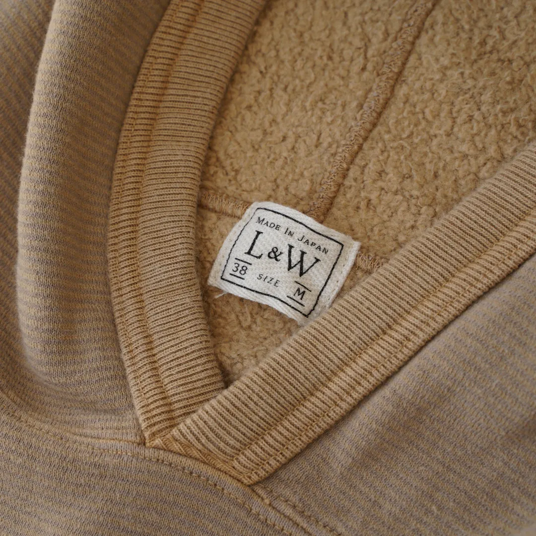 OD LW Kakishibu SZ Vintage Pinborder Knit Hooded Sweatshirt