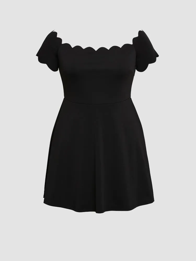 Off Shoulder Trim Dress