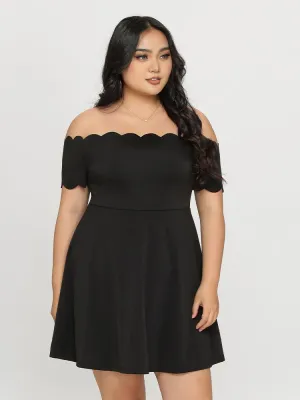 Off Shoulder Trim Dress